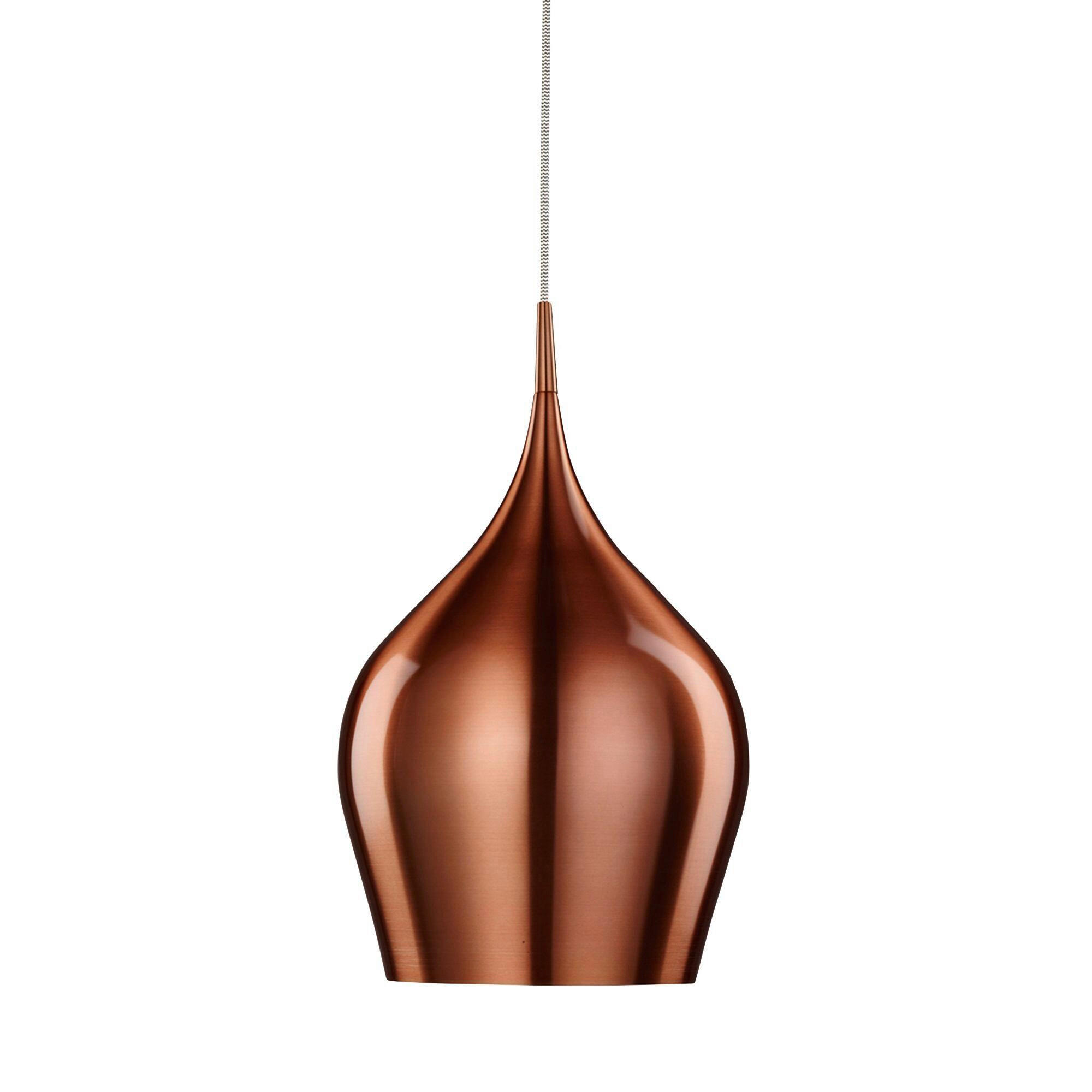PENDELLAMPA Vibrant 26/160 cm - kopparfärgad, Design, metall (26/160cm)