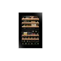 WEINKÜHLSCHRANK AVI88PLATINUM  - Schwarz, Basics, Glas/Holz (59,0/88,5/56,5cm)