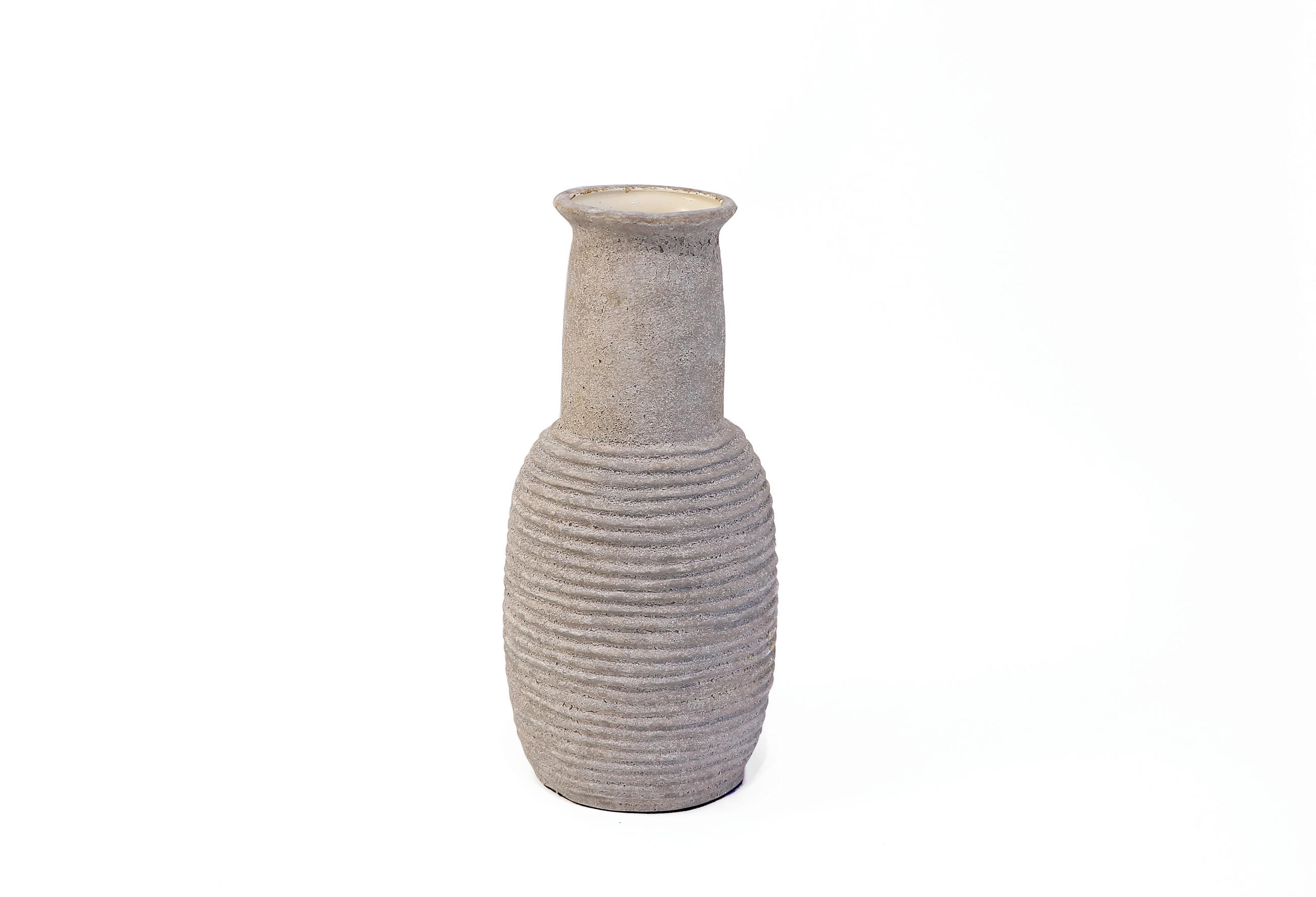 VÁZA, keramika, 40,5 cm - světle hnědá, Trend, keramika (18,5/40,5cm) - Ambia Home
