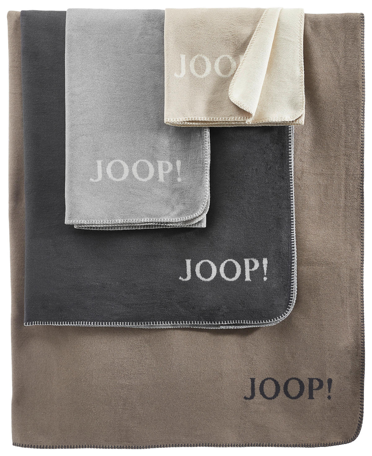 WOHNDECKE Uni Doubleface 150/200 cm  - Sandfarben/Creme, Basics, Textil (150/200cm) - Joop!