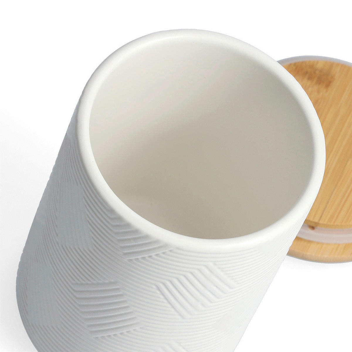 VORRATSDOSENSET  - Weiß, Basics, Keramik (10/15cm) - Zeller Present