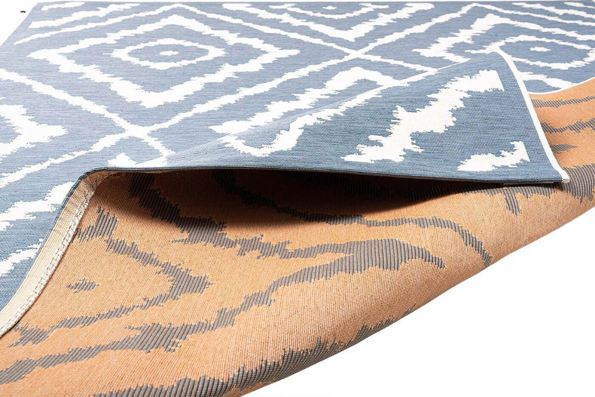 TEPPICH 123/180 cm Blau  - Blau, Design, Kunststoff/Textil (123/180cm) - Tom Tailor