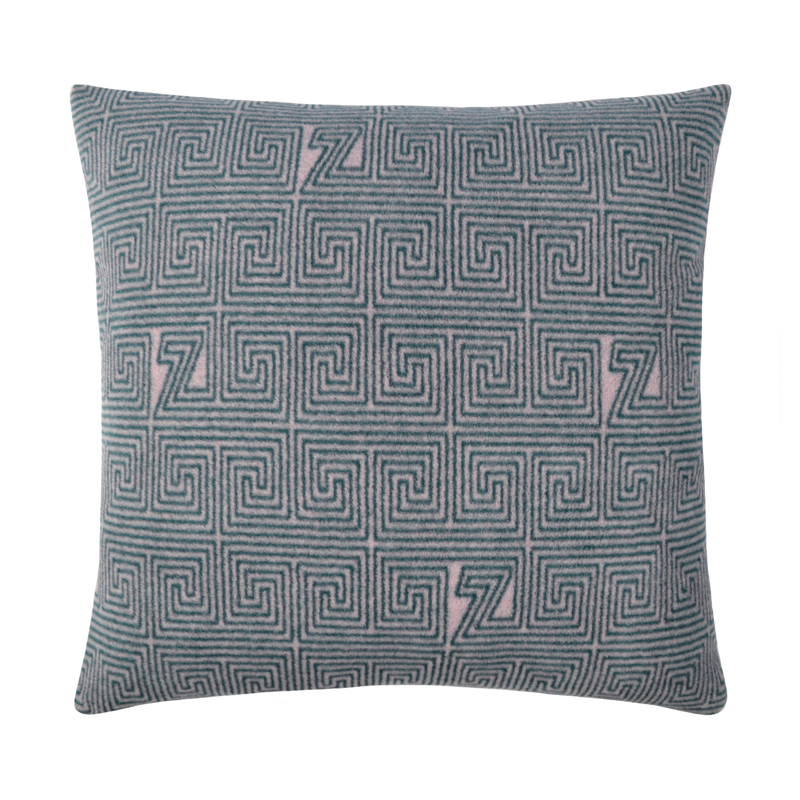 KISSENHÜLLE SOFT-FLEECE-LEGACY 50/50 cm  - Türkis/Blau, Basics, Textil (50/50cm) - Zoeppritz