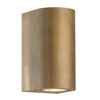 AUßENWANDLEUCHTE 8,7/10/17,2 cm   - Messingfarben, Design, Metall (8,7/10/17,2cm) - Nordlux