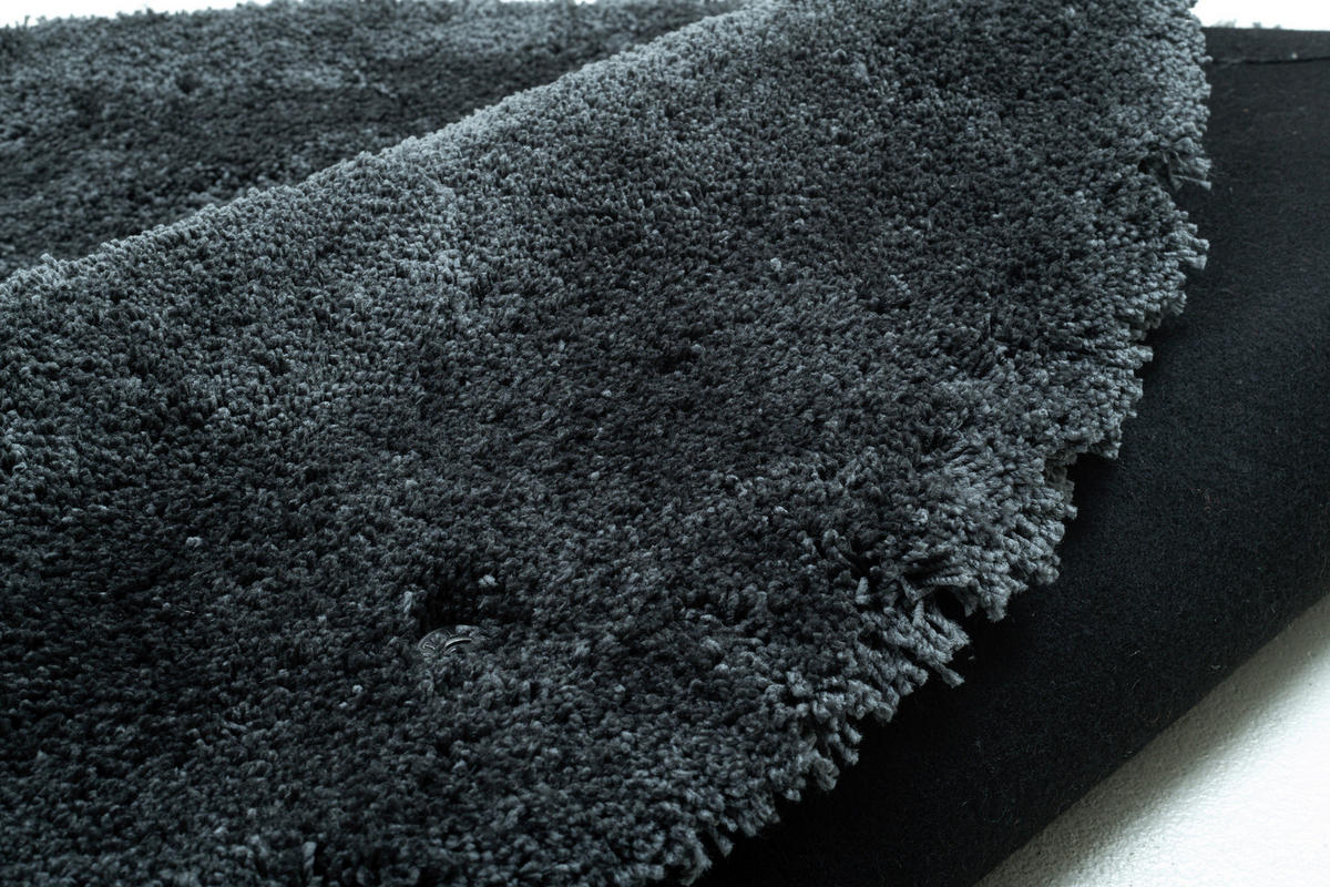 HOCHFLORTEPPICH 100/100 cm Cozy Anthrazit  - Anthrazit, Basics, Textil (100/100cm) - Tom Tailor