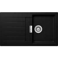 SPÜLE SIGD100UPUR  - Schwarz, Basics, Stein (86/50cm) - Schock