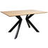 ESSTISCH Asteiche Hartholz, massiv rechteckig Eichefarben, Schwarz - Eichefarben/Schwarz, Natur, Holz/Metall (150/90/75cm) - Linea Natura ESSTISCH Asteiche Hartholz, massiv rechteckig Eichefarben, Schwarz - Eichefarben/Schwarz, Natur, Holz/Metall (150/90/75cm) - Linea Natura