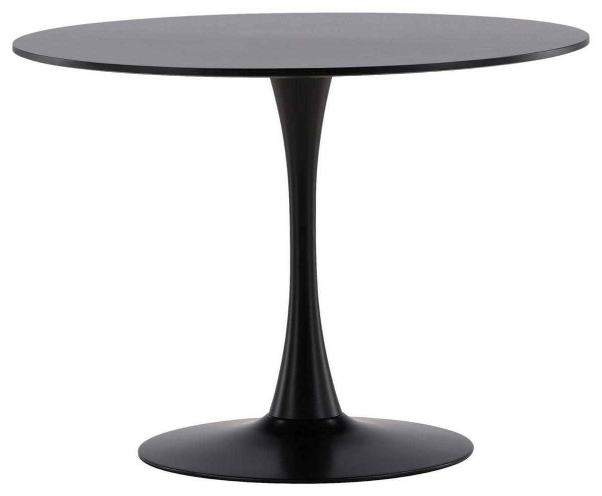 ESSTISCH in Metall, Holzwerkstoff 100/100/74 cm  - Schwarz, Design, Holzwerkstoff/Metall (100/100/74cm) - Livetastic