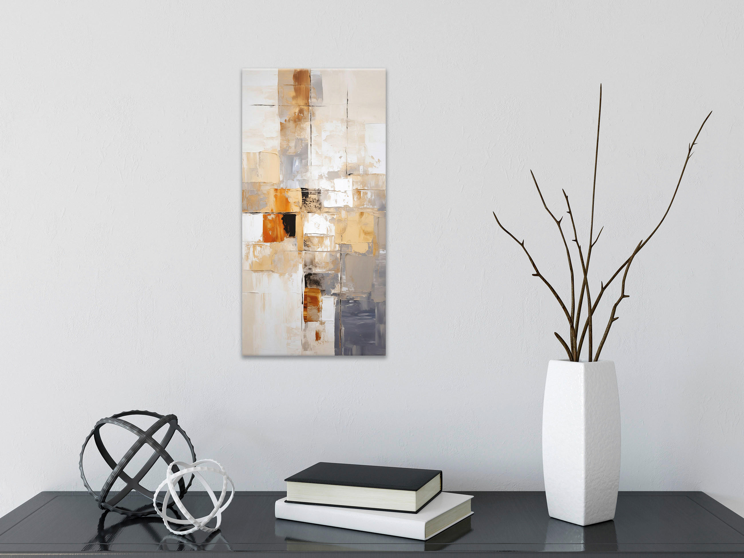 KEILRAHMENBILD Abstraktes 20/40 cm  - Multicolor, Basics, Holz/Papier (20/40cm)