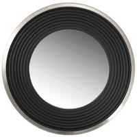 WANDSPIEGEL 38/38/3 cm  - Silberfarben/Schwarz, Basics, Glas/Holzwerkstoff (38/38/3cm) - Kayoom