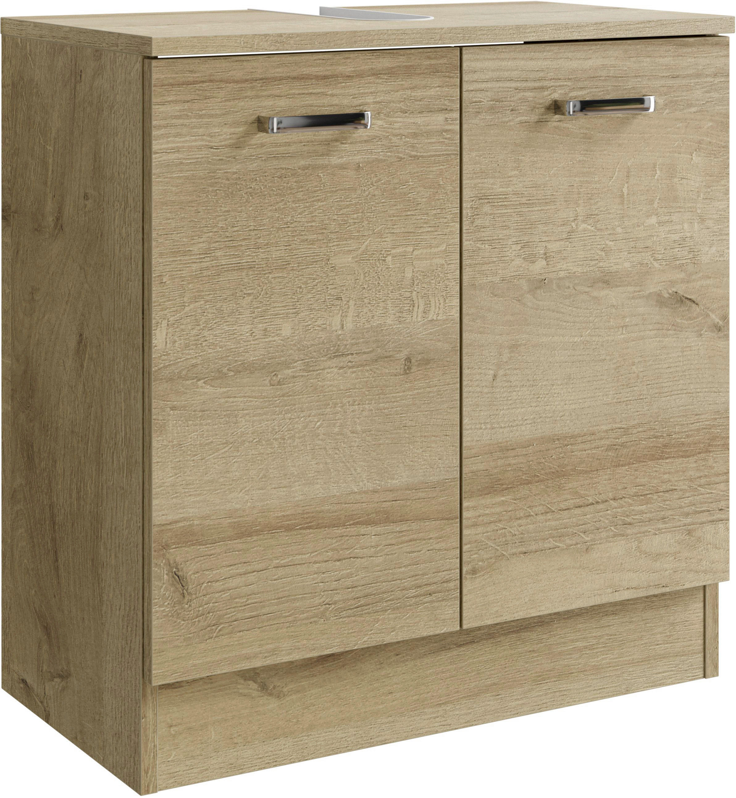 WASCHBECKENUNTERSCHRANK 60,2/62,4/33 cm  - Chromfarben/Eichefarben, Basics, Holzwerkstoff (60,2/62,4/33cm) - Pelipal