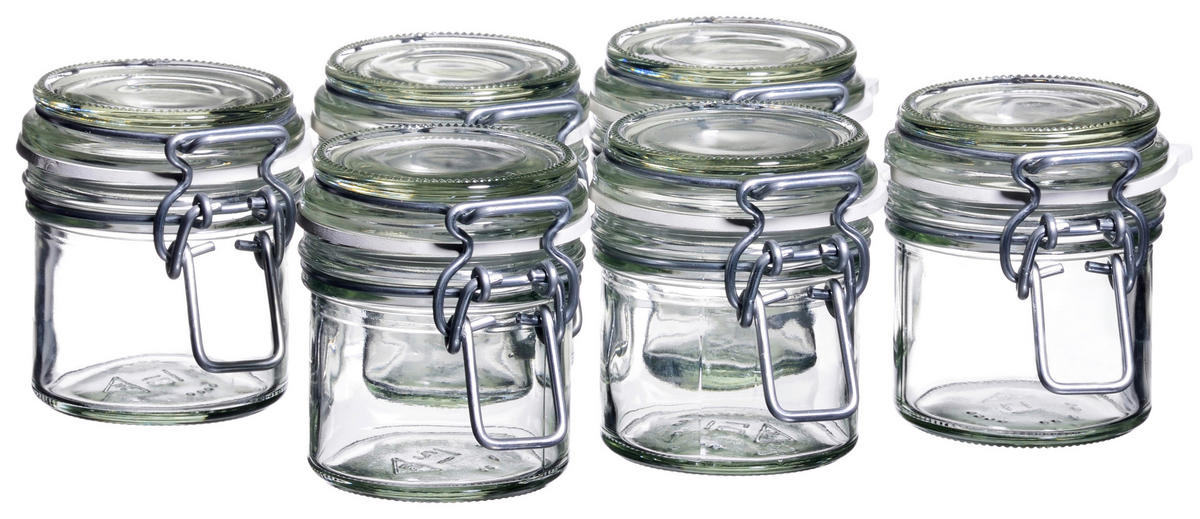 EINMACHGLAS-SET  - Transparent, Basics, Glas (6,5/7,6cm) - Mäser