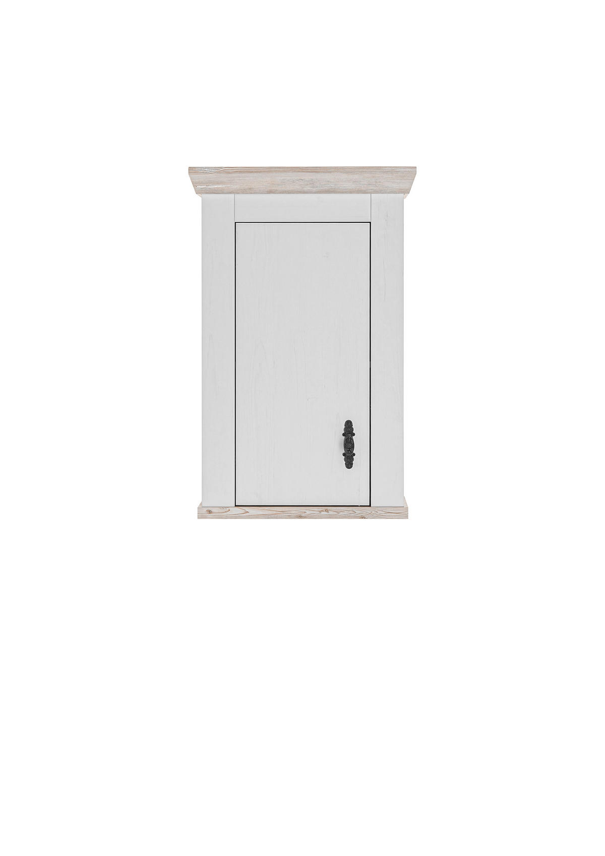 KÜCHENOBERSCHRANK 55/85/34 cm  in Weiß, Pinienfarben  - Schwarz/Weiß, Trend, Holzwerkstoff/Metall (55/85/34cm) - MID.YOU