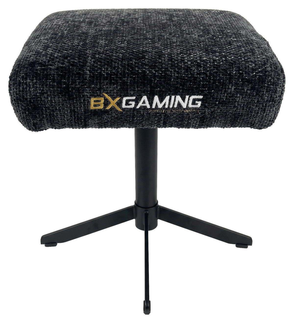 BÜROHOCKER   Schwarz  - Schwarz, Design, Textil/Metall (44/44/36cm) - BX Gaming