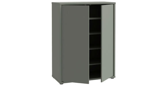 SCHUHSCHRANK Alice Springs  in 74,5/99,1/34,9 cm  - Salbeigrün/Grau, MODERN, Holzwerkstoff/Kunststoff (74,5/99,1/34,9cm) - Xora