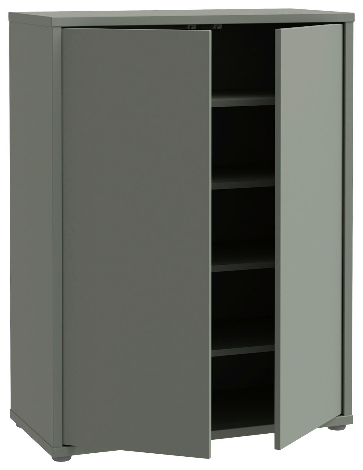 SCHUHSCHRANK Salbeigrün  - Salbeigrün/Grau, MODERN, Holzwerkstoff/Kunststoff (74,5/99,1/34,9cm) - Carryhome