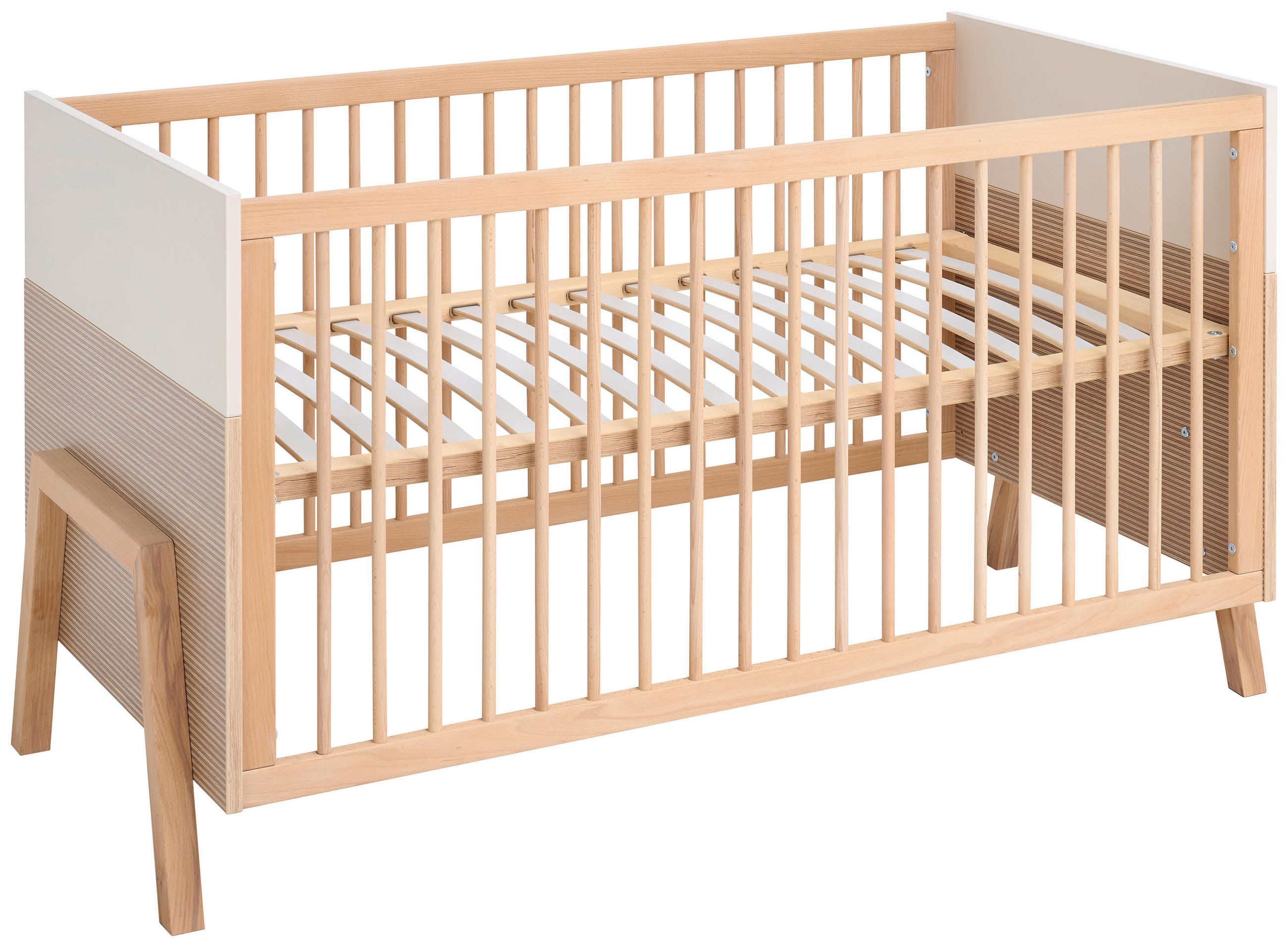 GITTERBETT DIANA   70/140/140 cm  - Grauweiß, Basics, Holz/Holzwerkstoff (70/140/140cm) - Jimmylee