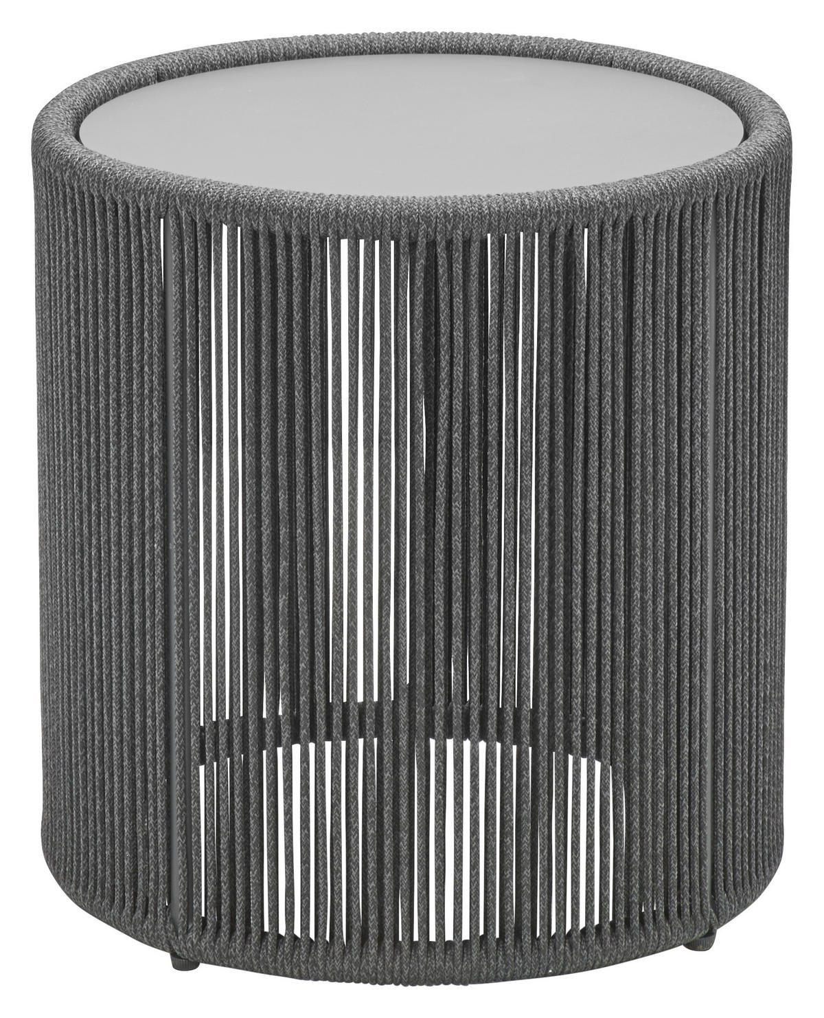 GARTENBEISTELLTISCH 43/43/46 cm Textil  - Anthrazit/Grau, Design, Textil/Metall (43/43/46cm) - Musterring