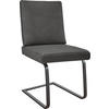 SCHWINGSTUHL  in Stahl Mikrofaser  - Schwarz/Graphitfarben, Design, Textil/Metall (46/92/60cm) - Dieter Knoll