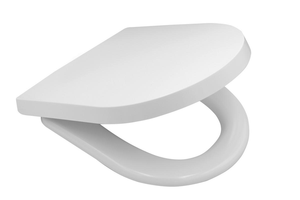 WC-SITZ - Weiß, Basics, Kunststoff (37,2/4,5/45cm) - Sadena