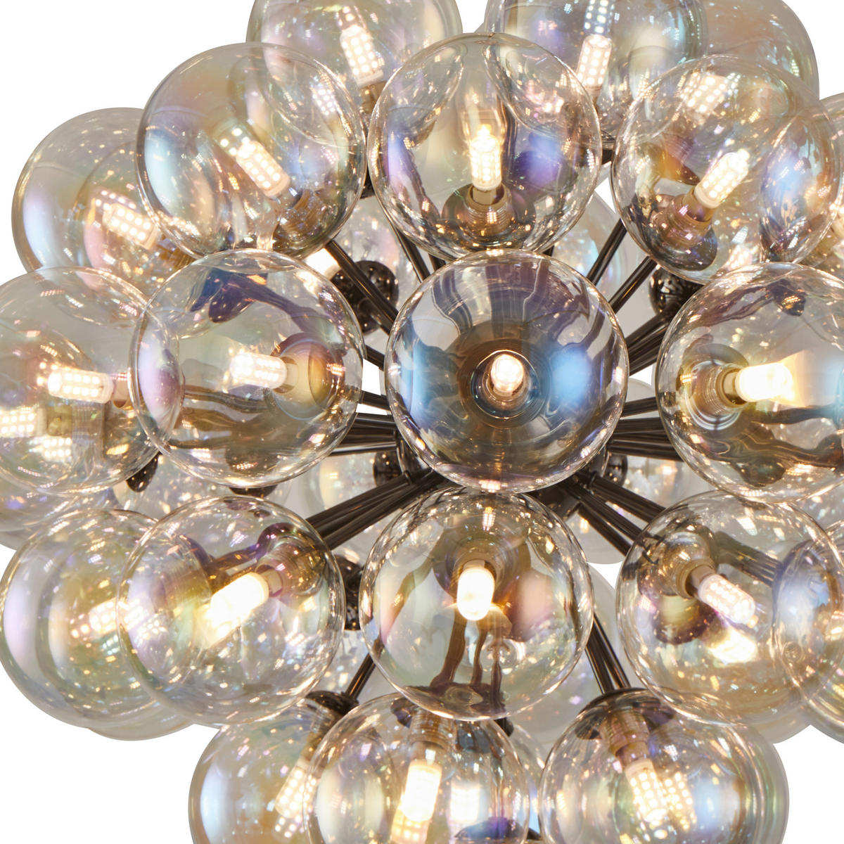 LED-HÄNGELEUCHTE 66/300 cm  - Schwarzchrom, Design, Glas/Metall (66/300cm)