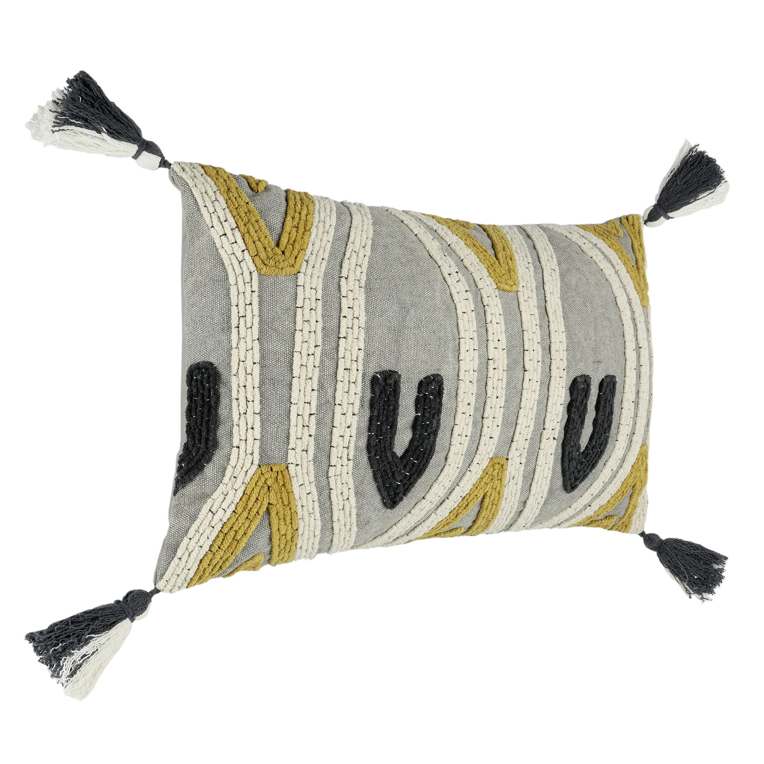 ZIERKISSEN  35/60 cm   - Gelb/Creme, Basics, Textil (35/60cm) - Eglo