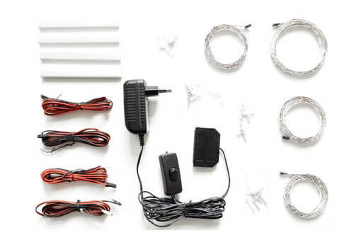 EINLEGEBODENBELEUCHTUNG LED-Leuchtmittel  - Schwarz/Weiß, Design, Kunststoff/Metall (1/70cm) - MID.YOU