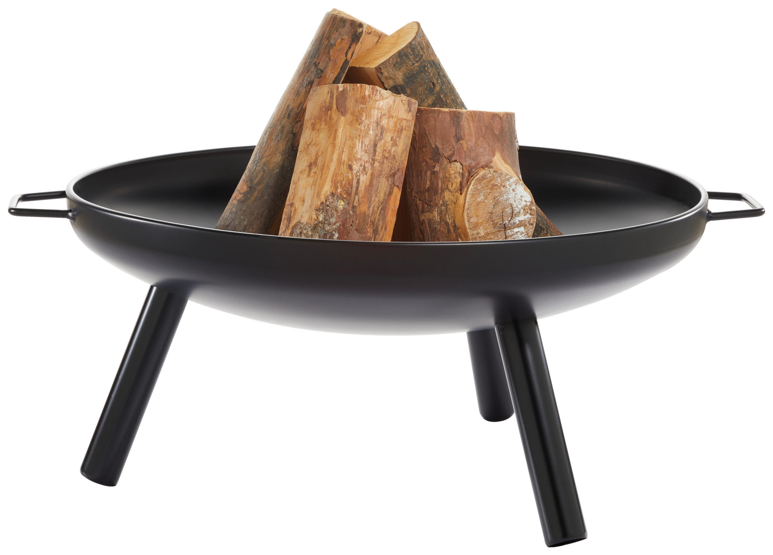 FEUERSCHALE - Schwarz, Basics, Metall (60/28cm) - Ambia Home