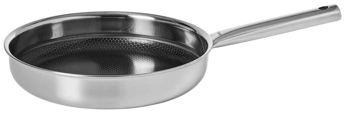 PFANNE  - Edelstahlfarben, Basics, Metall (42,80/25,8/7,9cm) - Riess