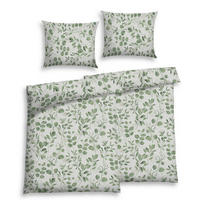 BETTWÄSCHE 4-teilig Seersucker 140/200 cm  - Salbeigrün, Basics, Textil (140/200cm) - Florella