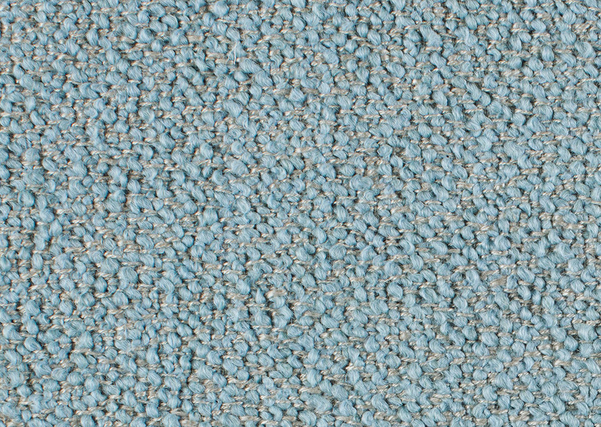 ECKSOFA in Flachgewebe, Struktur Hellblau  - Anthrazit/Hellblau, Design, Textil/Metall (230/254cm) - Johann Jakob