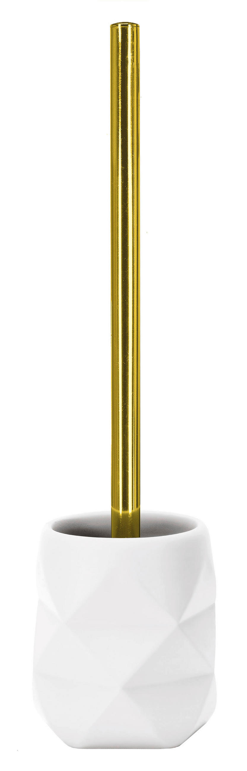 WC KEFE-SZETT műanyag  műanyag   - aranyszínű/fehér, Basics, műanyag (10,6/10,6/39cm) - Kleine Wolke