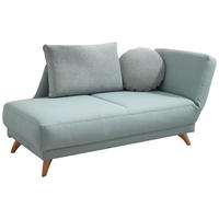 RÉCAMIERE Mintgrün Flachgewebe  - Mintgrün, Design, Holz/Textil (205/87/94cm) - Bali