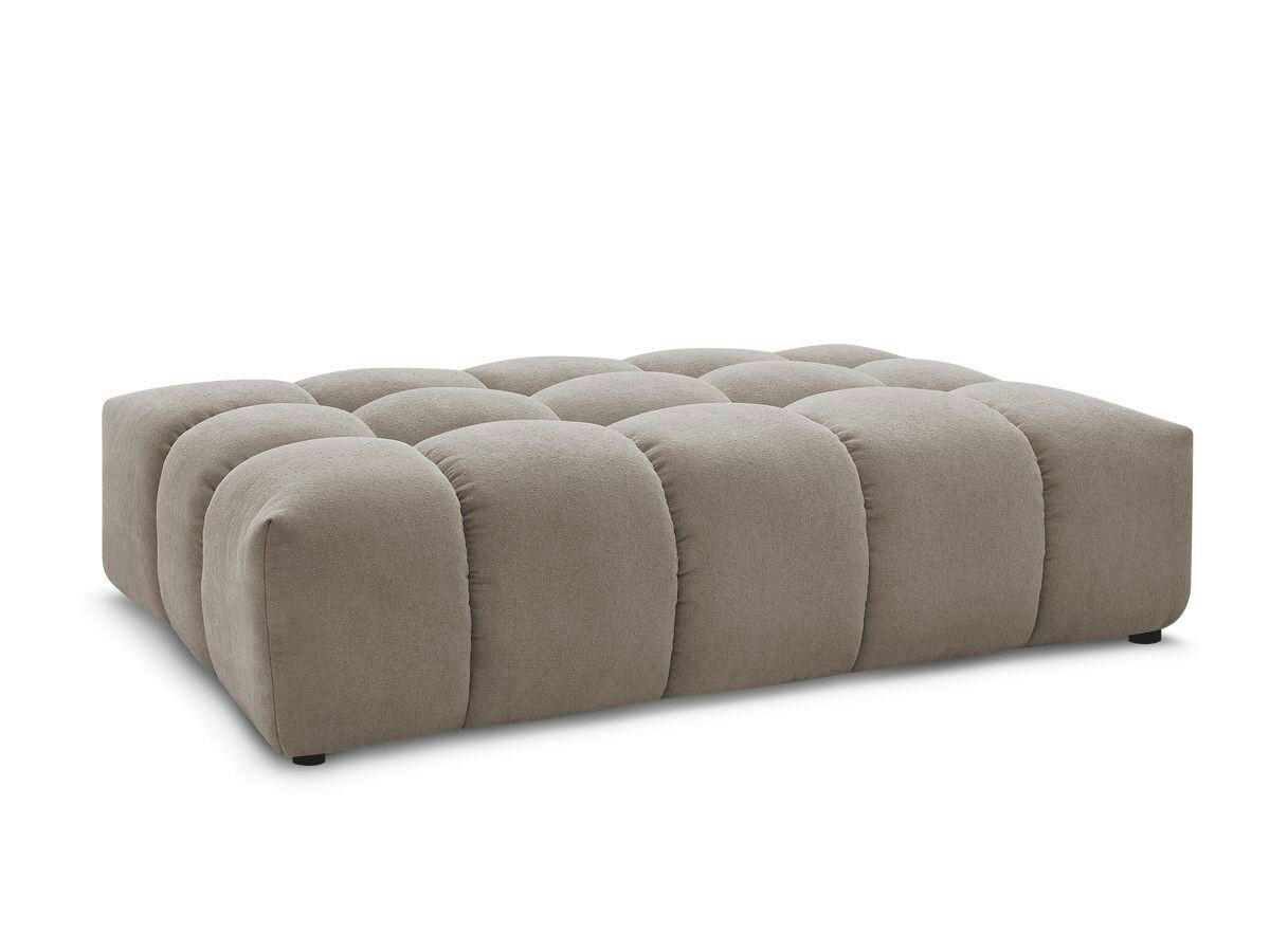 HOCKER EVEREST Struktur Taupe  - Taupe/Schwarz, MODERN, Kunststoff/Textil (166/100/40cm)