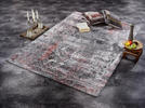 WEBTEPPICH 200/290 cm Timeline Quantum  - Hellrot/Grau, Design, Textil (200/290cm) - Novel
