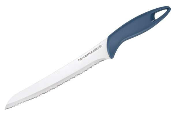 NÔŽ NA CHLIEB - modrá, Basics, kov/plast (20cm) - Tescoma