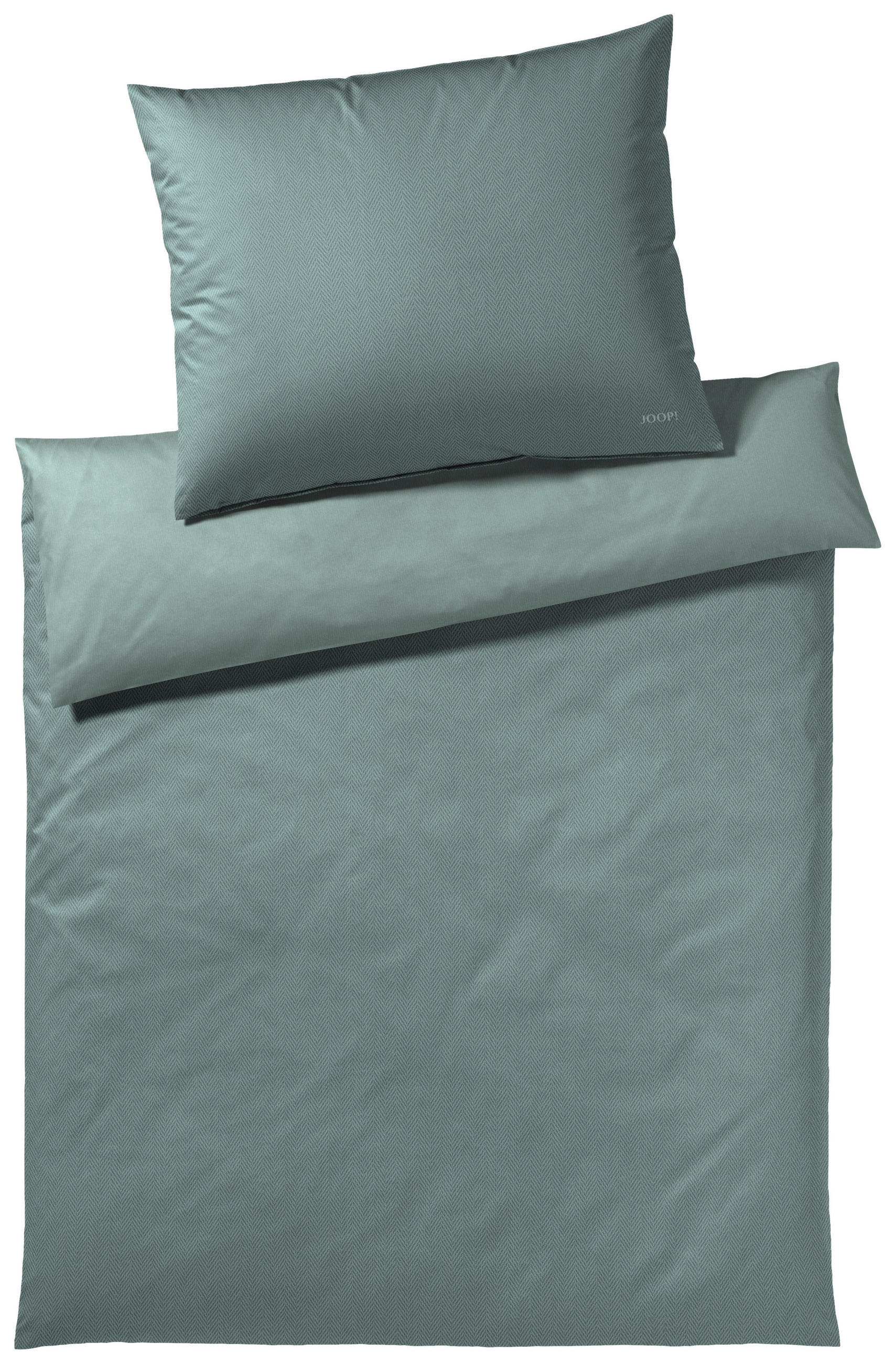 WENDEBETTWÄSCHE 2-teilig Makosatin 140/200 cm  - Smaragdgrün, Basics, Textil (140/200cm) - Elegante