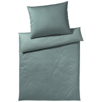 WENDEBETTWÄSCHE 2-teilig Makosatin 140/200 cm  - Smaragdgrün, Basics, Textil (140/200cm) - Elegante