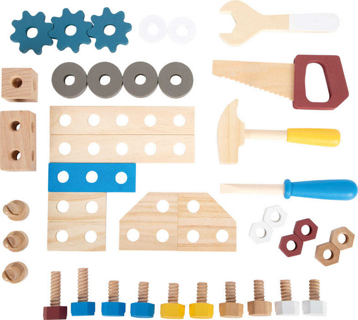 KINDERWERKBANK - Multicolor, Basics, Holz (40/47/26cm) - small foot