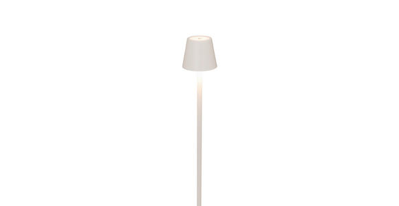 AKKU-STEHLEUCHTE 20/117 cm - Weiß, KONVENTIONELL, Metall (20/117cm) - Novel