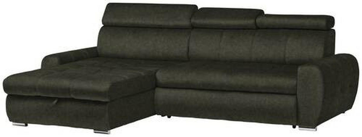 Freisteller von Stylife ECKSOFA Waldgrün Velours.