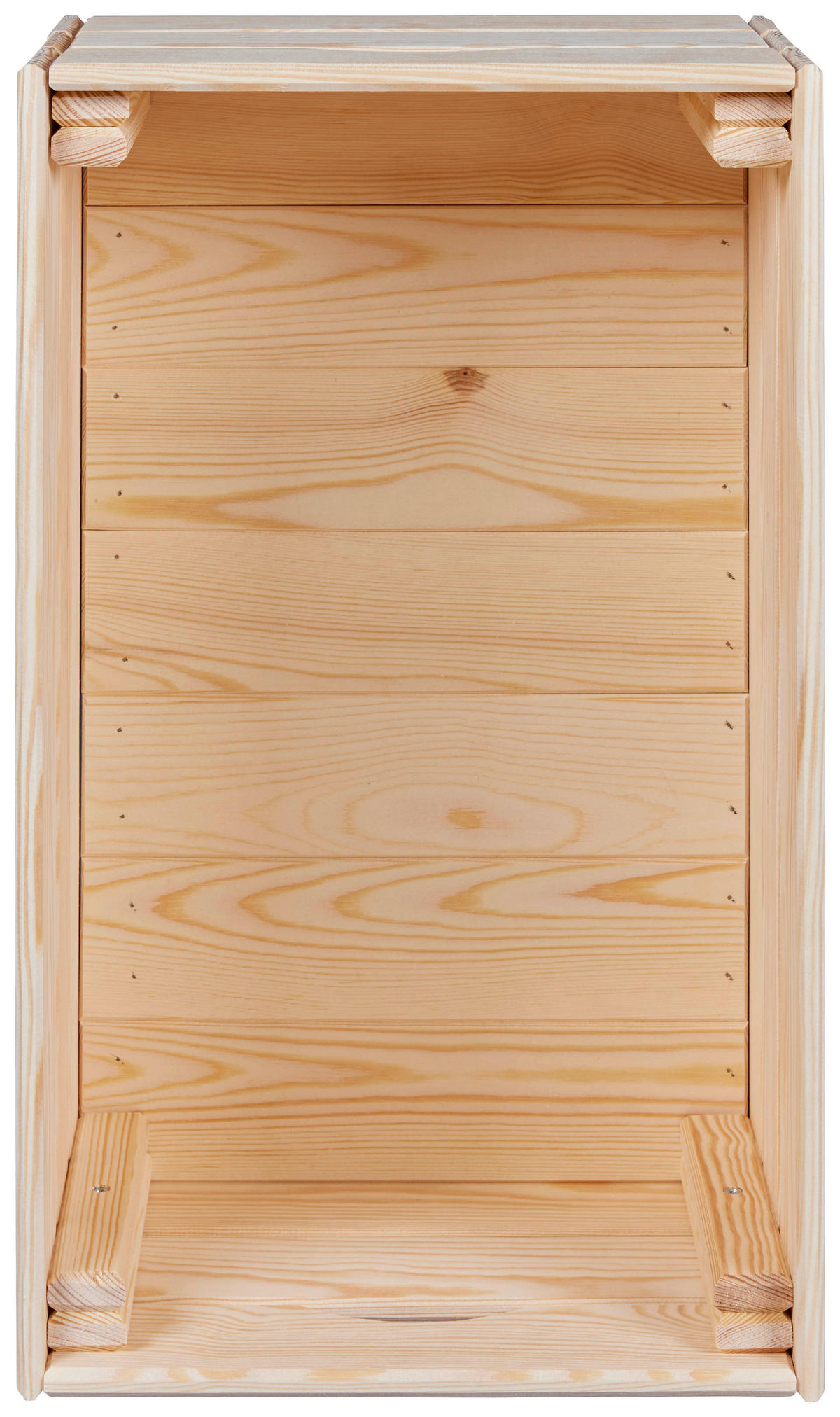 DEKOKISTE     - Naturfarben/Kieferfarben, Design, Holz (65/23/31cm) - Livetastic
