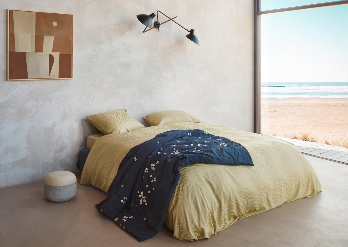 WENDEBETTWÄSCHE SS22 Satin  - Gelb, KONVENTIONELL, Textil (200/200cm) - Essenza