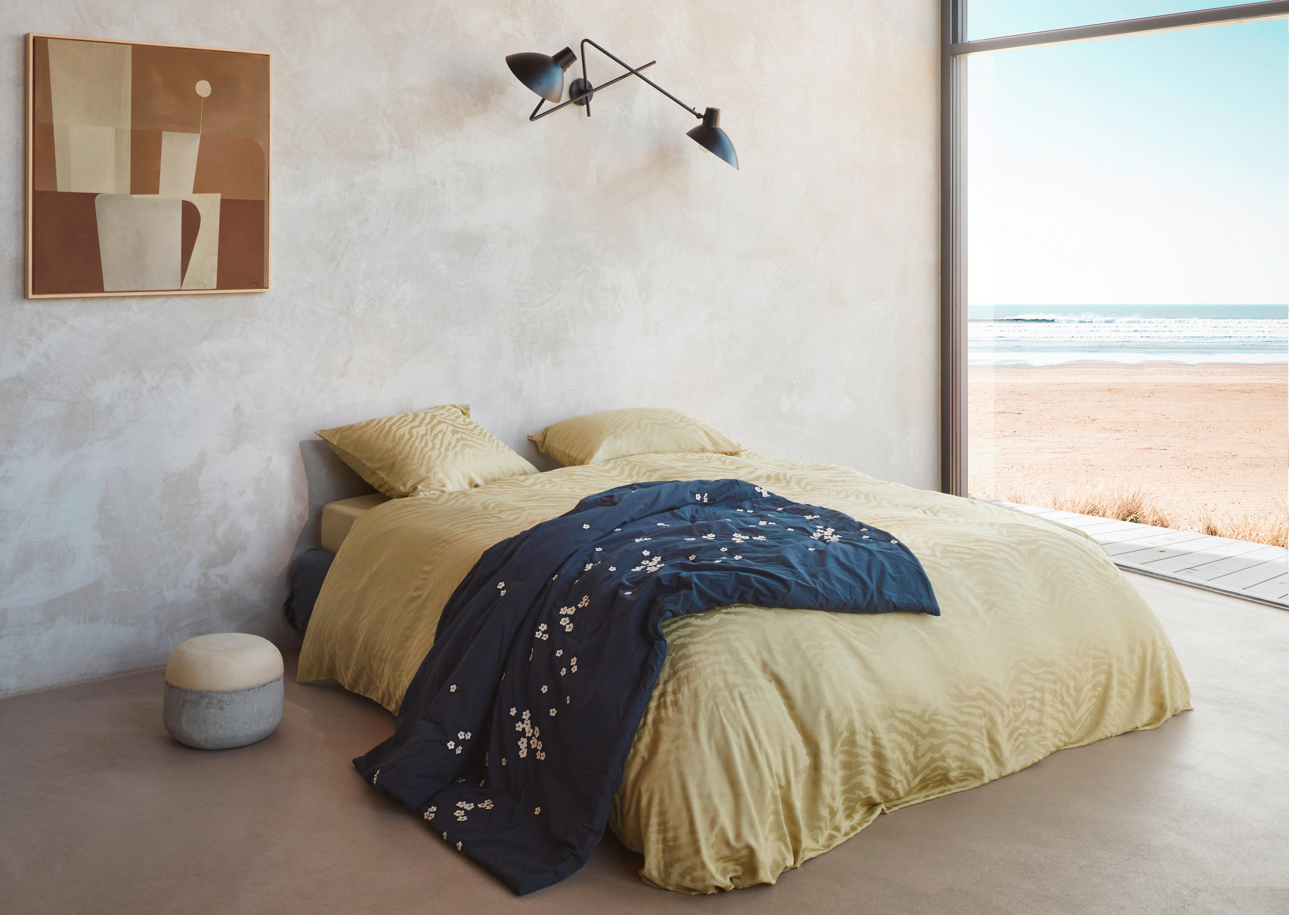 Thumbnail - Essenza Wendebettwäsche Ss22, Gelb, Textil, Animalprint, 200x200 cm, Gots, Oeko-Tex® Standard 100, weiche und anschmiegs...