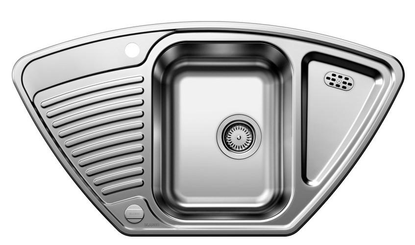 SPÜLE Tipo  - Edelstahlfarben, Basics, Metall (93/16/51cm) - Blanco