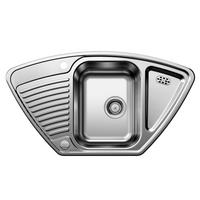 SPÜLE Tipo  - Edelstahlfarben, Basics, Metall (93/16/51cm) - Blanco