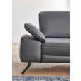 ECKSOFA  in Echtleder Hellbraun  193/328 cm  - Hellbraun/Schwarz, Design, Leder/Metall (193/328cm) - Dieter Knoll