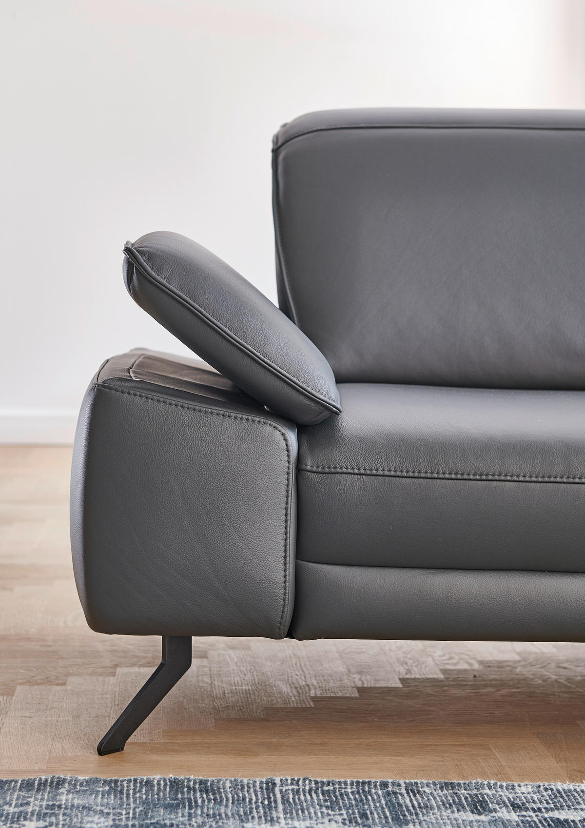 ECKSOFA in Echtleder Hellbraun  193/328 cm  - Hellbraun/Schwarz, Design, Leder/Metall (193/328cm) - Dieter Knoll