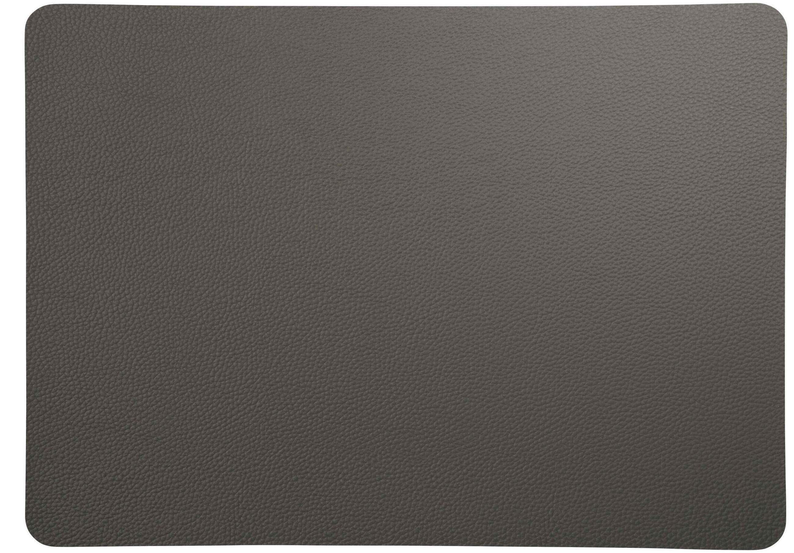 TISCHSET table tops, leather optic rough Textil Lederlook Anthrazit 33/46 cm  - Anthrazit, Konventionell, Textil (33/46cm) - ASA