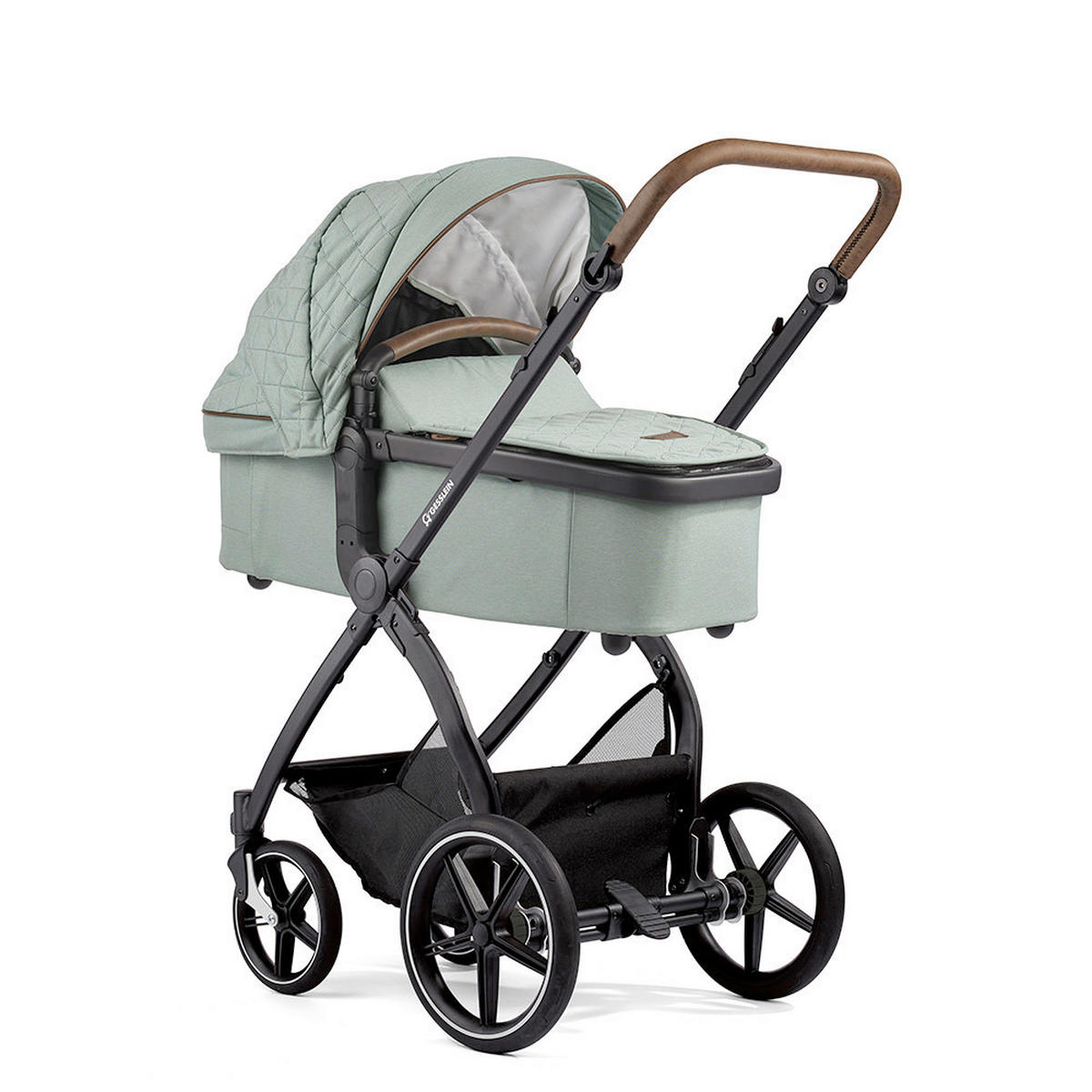 KOMBIKINDERWAGEN  FX4 Swing Set  Mint  - Schwarz/Mintgrün, Basics, Textil (100/55/130cm) - Gesslein